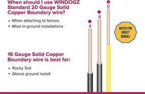 img 1 attached to Windogz Boundary Wire: Easy Install, Compatible with Top Underground Fence Brands, Strong & Durable - 20 Gauge .025 Polyethylene Coated