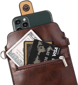 img 2 attached to Small Crossbody Phone Purse Compatible For Samsung Galaxy S21 Note 20 Ultra / S21 / A52 A72 A12 A11 A02S / OnePlus 9 Pro / 8T / Motorola Moto G10 G30 / E7 Plus / G9 Play/Google Pixel 4 XL (Brown)