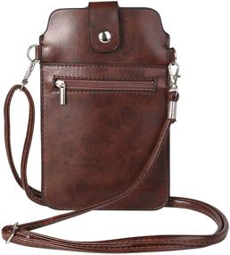 img 3 attached to Small Crossbody Phone Purse Compatible For Samsung Galaxy S21 Note 20 Ultra / S21 / A52 A72 A12 A11 A02S / OnePlus 9 Pro / 8T / Motorola Moto G10 G30 / E7 Plus / G9 Play/Google Pixel 4 XL (Brown)