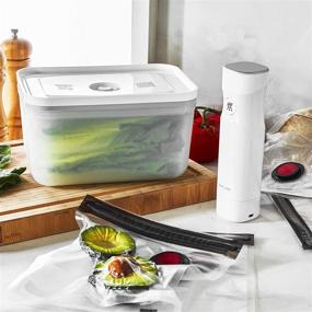 img 3 attached to 🔒 ZWILLING Fresh & Save Vacuum Sealer Machine Starter Set, BPA Free 6-piece, Plastic, Ideal for Meal Prep and Sous Vide