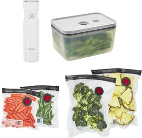 img 4 attached to 🔒 ZWILLING Fresh & Save Vacuum Sealer Machine Starter Set, BPA Free 6-piece, Plastic, Ideal for Meal Prep and Sous Vide