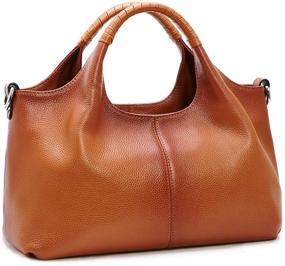 img 4 attached to 👜 Натуральная кожаная сумка Iswee на плечо для женщин - сумки и кошельки