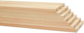 img 4 attached to - Квадратные деревянные стержни Woodpeckers - дубовые - 36" х 1/2" Упаковка из 10 березовых деревянных стержней для ремесел и самоделок.