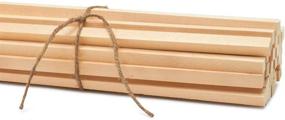 img 3 attached to - Квадратные деревянные стержни Woodpeckers - дубовые - 36" х 1/2" Упаковка из 10 березовых деревянных стержней для ремесел и самоделок.