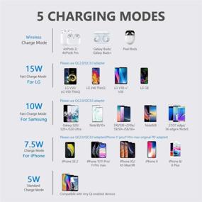 img 3 attached to 🔌 Yootech Upgraded Wireless Charger: Ultra-Slim 15W Max with Ventilation Hole for iPhone 12/11, Galaxy S20/Pixel, AirPods Pro - Buy Now!