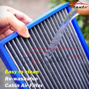 img 2 attached to 🚗 POTAUTO MAP 5010 (CF10140): The Ultimate Re-Washable Car Cabin Air Filter Replacement for INFINITI, MITSUBISHI, and NISSAN Models