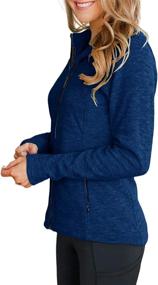 img 2 attached to 🧘 Jeemery Women's Full Zip Slim Fit Athletic Jacket for Workout, Yoga, Running - Track Sports Jackets with Pockets