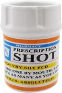 💊 prescription pill bottle shot glass - unique funny novelty 2 oz. rx prescription - 1 shot glass set: must-have for your bar! logo