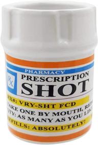 img 4 attached to 💊 Prescription Pill Bottle Shot Glass - Unique Funny Novelty 2 oz. RX Prescription - 1 Shot Glass Set: Must-Have for Your Bar!