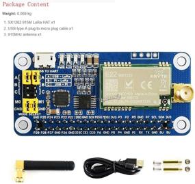 img 3 attached to Powerful SX1262 LoRa HAT Covers 915MHz Frequency Band with Spread Spectrum Modulation - Perfect for Raspberry Pi 1 2 3 4 Series Boards, UART Interface, STM32 Compatible @XYGStudy