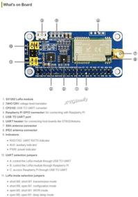 img 2 attached to Мощный SX1262 LoRa HAT охватывает частотный диапазон 915 МГц с расширенной спектральной модуляцией - идеально подходит для плат Raspberry Pi 1 2 3 4, интерфейс UART, совместим с STM32 @XYGStudy