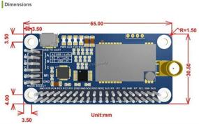 img 1 attached to Powerful SX1262 LoRa HAT Covers 915MHz Frequency Band with Spread Spectrum Modulation - Perfect for Raspberry Pi 1 2 3 4 Series Boards, UART Interface, STM32 Compatible @XYGStudy