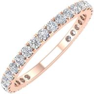 💍 sparkling 1/2 carat diamond 3/4 eternity wedding band ring in 14k gold - exquisite and timeless logo