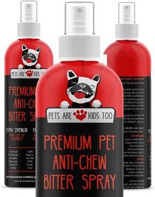 img 4 attached to 🐶 No Chew Bitter Spray: Effective Anti Chew Dog Training Spray - Stop Chewing and Licking with Pet Deterrent - Safe for Pets and Furniture - Get 1 or 3 Bottles Now!