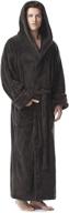 arus fleece turkish bathrobe charcoal logo