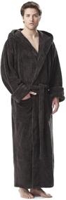 img 2 attached to Arus Fleece Turkish Bathrobe Charcoal