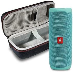 img 1 attached to 🔊 JBL Flip 5 Teal Bundle: Водонепроницаемая портативная акустика с защитным чехлом.