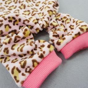 img 1 attached to Fitwarm® Leopard Ribbon Pajamas Clothes