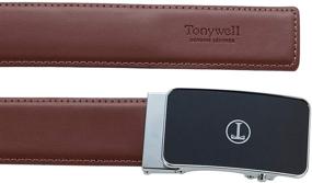 img 1 attached to Tonywell Ratchet Automatic Buckle Adjustable Men's Accessories