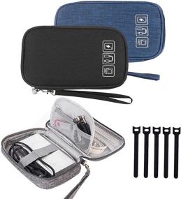 img 4 attached to Travel Cable Case: Electronic Organizer for Portable Cable Management
