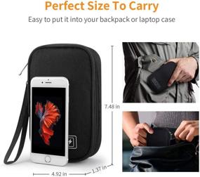 img 1 attached to Travel Cable Case: Electronic Organizer for Portable Cable Management