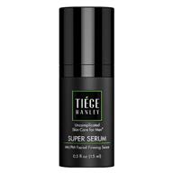 🧴 tiege hanley men's morning and night facial firming super serum with sodium hyaluronate and retinyl palmitate - 0.5 fl oz for tighter, smoother skin logo