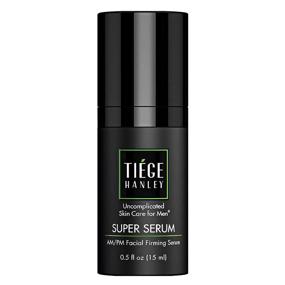 img 4 attached to 🧴 Tiege Hanley Men's Morning and Night Facial Firming Super Serum with Sodium Hyaluronate and Retinyl Palmitate - 0.5 fl oz for Tighter, Smoother Skin