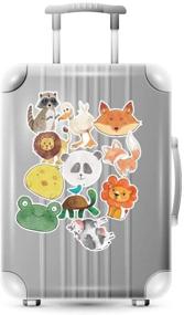 img 3 attached to Cute Animal Stickers Pack: Vibrant Vinyl Decals for Laptop, Water Bottles, Travel Cases, Skateboards, Guitars, Bikes - Perfect for Kids, Girls, Party Supplies & Decorations