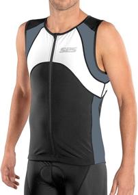 img 2 attached to SLS3 Mens Triathlon Top: The Ultimate Sleeveless Bike Jersey for Triathletes