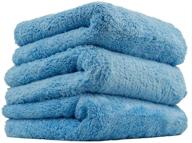 👌 chemical guys mic35003 happy ending edgeless microfiber towel, blue (16 in. x 16 in.) (pack of 3): the perfect towel for a flawless finish logo