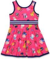 🐷 adorable peppa pig toddler girls fit and flare ultra soft dress: comfortable style for your little one logo