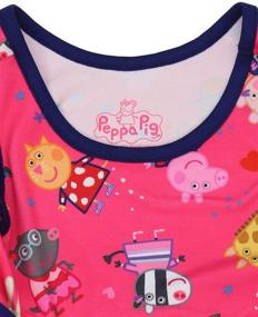 img 1 attached to 🐷 Adorable Peppa Pig Toddler Girls Fit and Flare Ultra Soft Dress: Comfortable Style for Your Little One