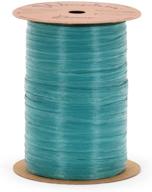 🎀 berwick offray 1/4'' wide matte raffia ribbon: teal, 100 yards - vibrant diy crafting ribbon! logo