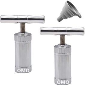 img 4 attached to 🔒 OMO T Type Pollen Press [3.5 Inch] - Efficient Hash Compress Pill Press with Mini Silicone Folding Funnel [2+1 Pack]