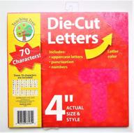 die cut letters - multiple colors and fonts - 4-inch size logo