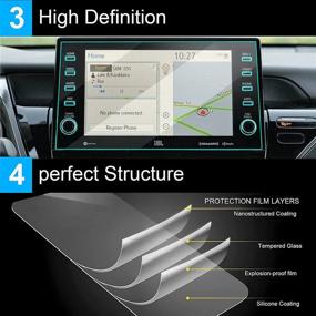 img 1 attached to TTCR-II Navigation Display Screen Protector For Toyota Camry LE SE TRD XLE XSE Hybrid 2021-2022