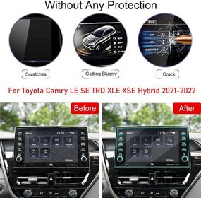 img 3 attached to TTCR-II Navigation Display Screen Protector For Toyota Camry LE SE TRD XLE XSE Hybrid 2021-2022