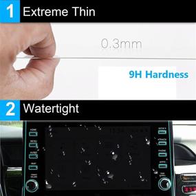 img 2 attached to TTCR-II Navigation Display Screen Protector For Toyota Camry LE SE TRD XLE XSE Hybrid 2021-2022