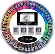 🎨 epoxy resin color pigment: mica powder - naked fusion 50 color set - mega 250g/8.82oz. non-toxic - vibrant color selection for epoxy resin, art, crafts, soap making, bath bomb colorants, and slime logo
