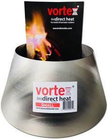 img 3 attached to 🔥 Vortex Small (in) Direct Cooking Charcoal Grill BBQ Accessory Cone 18.5 22.5 - Stainless Steel - USA Made - Genuine SM Size - Ideal for Weber Smokey Mountain WSM