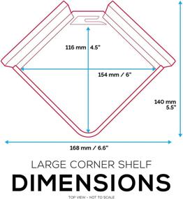 img 2 attached to 📦 Brainwavz Corner 160: Versatile Screwless 6" Universal Corner Shelf for Cloud Security Camera, Baby Monitor, Small Speakers, Electronics & More - Easy Installation with VHB Tape Strong Adhesive, in White