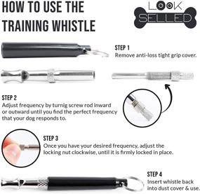 img 1 attached to 🐶 Professional Dog Training Whistle and Clicker Kit - Adjustable Ultrasonic Pitch Frequency Whistle with Lanyard Strap and Clicker for Recall, Bark Control, and Stop Barking - Ideal for Dogs, Pets, and Puppies