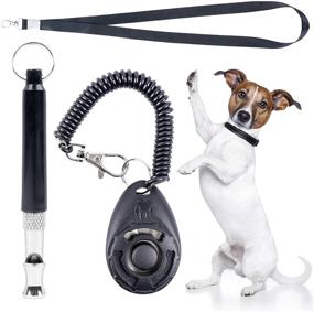 img 4 attached to 🐶 Professional Dog Training Whistle and Clicker Kit - Adjustable Ultrasonic Pitch Frequency Whistle with Lanyard Strap and Clicker for Recall, Bark Control, and Stop Barking - Ideal for Dogs, Pets, and Puppies