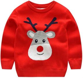 img 3 attached to LittleSpring Kids' Ugly 🎄 Christmas Sweater Cute Knit Crewneck Pullover