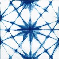 stylish shibori napkins: creative converting, 6.5 inch, blue logo