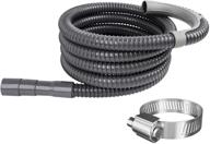 versatile 12ft drain hose: samsung, lg, whirlpool compatible - hosom universal washing machine drain hose with clamp логотип