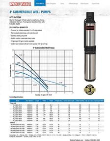 img 2 attached to 💪 Efficient and Durable: Red Lion 14942402 Submersible Deep Well Pump