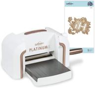 🔪 white spellbinders platinum 6 inch platform cutting machine with die logo