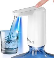 🚰 m nutra portable electric water dispenser: usb rechargeable pump for 5 gallon bpa-free water bottles - ideal for home, office, camping, outdoors, indoors logo