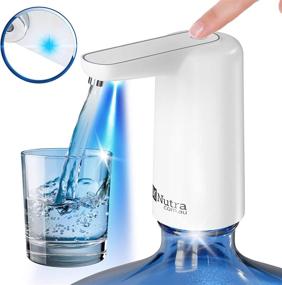 img 1 attached to 🚰 M Nutra Portable Electric Water Dispenser: USB Rechargeable Pump for 5 Gallon BPA-Free Water Bottles - Ideal for Home, Office, Camping, Outdoors, Indoors